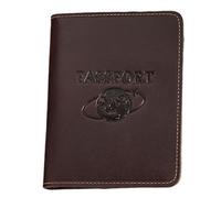 ZEPFJHE Stylish Leather Passports Covers with Blocking Designs Card Case Travel Document Organized for Cards and Currency
