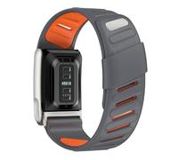 ZEPFJHE Stylish Striped Sport Watch Band Breathable Soft Silicone Accessory for 5.0/5.0MG Workout and Daily Wear Compatibility Double Color Sport Wristband