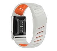 ZEPFJHE Stylish Striped Sport Watch Band Breathable Soft Silicone Accessory for 5.0/5.0MG Workout and Daily Wear Compatibility Double Color Sport Wristband