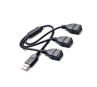 ZEPFJHE Three Port USB 2.0 Splitter Hubs Enabling Simultaneous Data Transfer and Charging for Computers Laptops and Mobile Devices USB Hubs Splitter