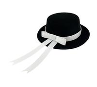 ZEPFJHE Tiny Felt Hat with Ribbon Miniature Doll Decoration for Costume Crafting Sewing Project Clothing Decoration Supplies