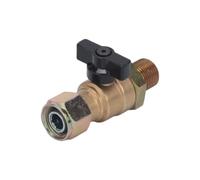 ZEPFJHE Trailer Air Brake Shutoff Valves, ValveBody copper | Threaded-End Inline Layout, Manual Control, Single-Shutoff Format for Routine Trailer Brake Line Service