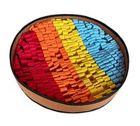 ZEPFJHE Treat Dispensing Interactive Puppy Plush Dog Rainbow Chew Snuffle Pad For Dogs For Time