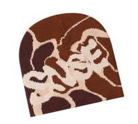 ZEPFJHE Trendy Knitted Hat Letter Pattern Knitted Hat Unisex Comfortable Stylish For Comfort And Warmth Trendy