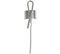 ZEPFJHE Trendy Metal Knot Hair Rope Stylish Ponytail Holder Buckle Punk Hair Clip Fashionable Accessory for Women Girls