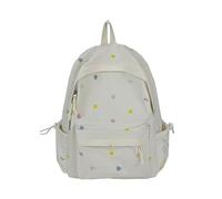 ZEPFJHE Trendy Star Patterned Backpack Breathable Straps Multiple Pockets Tear-Resistant Nylon For Teens & Outdoor Activities Lightweight Travel Backpack