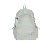 ZEPFJHE Trendy Star Patterned Backpack Breathable Straps Multiple Pockets Tear-Resistant Nylon For Teens & Outdoor Activities Lightweight Travel Backpack