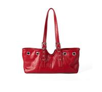 ZEPFJHE Trendy Studded Convertible Shoulder Bag For Women Spacious PU Underarm Purse With Comfortable Strap Casual Daily Use Korean Fashion Multi Functional Handbag