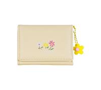 ZEPFJHE Trifold Wallet Coin Bag Floral Print PU Leather Change Purse Simple Short with Card Holde Pendant Pu Leather Change Floral Print Simple with Card Holder