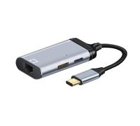 ZEPFJHE Type C To VGA Adapter USB 4K HDTV USB HDTV/VGA/DP1.4/miniDP/RJ45 Fast Charging&Data Transfer DisplayPort Converters