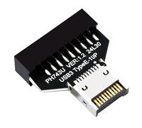 ZEPFJHE Type E 20Pin To USB 19P/20P Chassis Front USB Type C Extension Adapter Converters For Desktop Motherboards Accessories Vertical Adapter Connectors