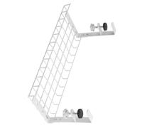 ZEPFJHE Under Table Storage Rack Metal Cable Management Tray Home Office Desk Wire Organization Not Punching Storage Accessories Metal Cable Organization Rack For Desk