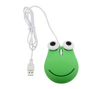 ZEPFJHE Unique and Eye Catching Cartoon Frog Mouse USB Wire Mouse for Students, Gamer