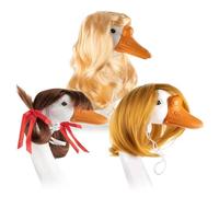 ZEPFJHE Unique Animal Hairpiece Attire Set Modeled After Traditional Bird Figure Enhances Party Themes And Festivities Whimsical Pet Costume For Holiday Gatherings
