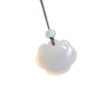 ZEPFJHE Unique Natural Jades Stone Necklace With Traditional Ethnic Designs For Cultural Event And Daily Wear Cultural Heritages Jewelry