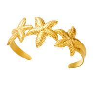 ZEPFJHE Unique Sea Pattern Open End Comfort Fit Stainless Steel Craftsmanship Ideal for Gift Giving Occasions Lightweight Stainless Steel Wrist Accessory