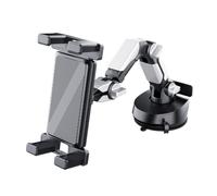 ZEPFJHE Universals Car Dashboard Windshield Suction Cup Mount Holder Adjustable 3 Axises Metal Arm for Smartphone and Tablet with Ball Head Design Windshield Suction