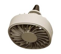 ZEPFJHE USB Car Fan With Colorful Lights 360 Rotatable Portable Clip On Mininature Coolers Quiet Vent Boosters For Car Trucks Suvs Vehicle Air Circulators