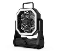 ZEPFJHE USB Desk Fan 20000mAh Rechargeable Hanging Fan Camping Fan With 4 Gear LED Light Portable Fan For Camping Tent