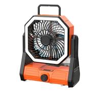 ZEPFJHE USB Desk Fan 20000mAh Rechargeable Hanging Fan Camping Fan With 4 Gear LED Light Portable Fan For Camping Tent