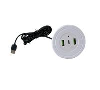 ZEPFJHE USB Port Desktop Embedded Charging Connector For Desk Data Line Splitter Socket For Home Station