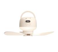 ZEPFJHE USB Rechargeable Ceiling Fan Remote Operated Adjustable LED Light Silents Hanging For Outdoor Indoor Cooling Multiple Speed Ceiling Fan For Kitchen Use