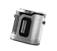 ZEPFJHE USB Rechargeable Waist Fan Multiple Adjustable Speeds Clip On Cooling For Outdoor Work Camping Fishing And Construction Sites Builts In Flashlights USB Fan