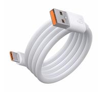 ZEPFJHE USB To C Charging Cable Cord 66W Fast Charging And Data Transfer For Type Interfaces Phones Laptops White To Type Data Cable
