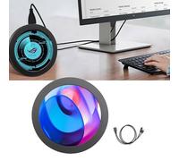 ZEPFJHE USB Type C Secondary Display 2.8Inch 480x480 For PC Builds Featuring Dynamic Video Backgrounds And Metal Housing Circular Display For PC Hardware