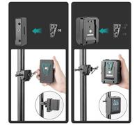 ZEPFJHE V Mount Battery Connection Plate For Cameras Metal Construction Easy Installation Camera Mounting Plate