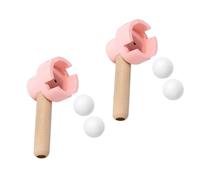 ZEPFJHE Vibrant Floating Ball Blowing Game with Sustainable Wood Construction Promotes Coordination and Group Interaction Non Toxic Blowing Ball Game