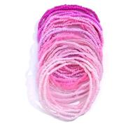 ZEPFJHE Vibrant Glass Bead Bracelet Set 30pcs Colorful Beads Anklets Bracelet Hand Chain for Fashionable Women