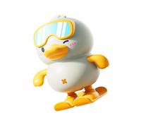 ZEPFJHE Vibrant Skiing Wind Up Toy for Children Portable Design Creative Play Activity Wind Up Skiing Toy