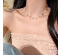 ZEPFJHE Vibranting Irregular Stone Geometric Necklace Or Decoration For Women Vocation Fashion Versatile Chain Party And Celebration Jewelry