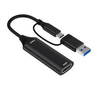 ZEPFJHE Video Capturing Card USB+Type C To HDTV USB Capturing Device Convert Digital Converter For PC HDTV Laptop Gaming Tool