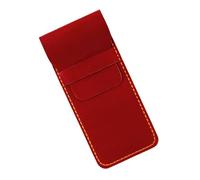 ZEPFJHE Vintage Leather Pen Case Large Compartment Pen Pouches Portable Travel Fountain Pens Organiser Sleeve for Men Women Stylish Leather Storage