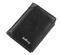 ZEPFJHE Vintage Men's PU Leather Trifold Short Wallet Coin Change Pocket Purse Credit Card Holder