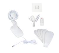 ZEPFJHE Wall Mount Fan Quiet Small Cooling With 8H Timer Remote 4 Speed For Home Bedroom Kitchen Office Garage USB With Remote Control