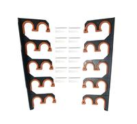 ZEPFJHE Wall Or Ceiling Mounted Fishing Rod Rack Holder Fishing Rod Hanger Organizers For Garage Cabin & Basement Display Stand Holder For Men Gift