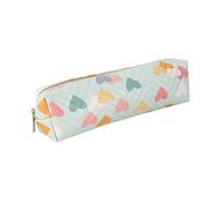 ZEPFJHE Water Resistant Leather Pen Bag Cartoon Pencil Case Portable Pens Organiser Pouches for Students Office Professional Kids School Pencil Organiser