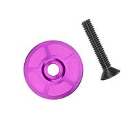 ZEPFJHE Weight Aluminum Alloy Bike Headset Cap for Mountain, Purple