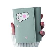 ZEPFJHE Women Short Purse with Card Holder Small Wallet PU Leather Coin Purse Lovely Wallet Korean Styles Change for Daily Pu Leather Change Small Korean Styles with Card Holder