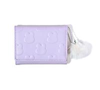 ZEPFJHE Women Wallet Simple Trifold Wallets PU Leather Purse Short Wallet Small Trifold Cash Card Holder Bag Compact Wallets Clutch Purse