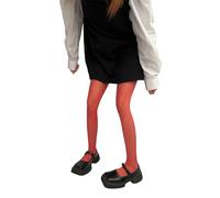 ZEPFJHE Womens Semi Opaque Thin Elastic Footed Pantyhose 90s Aesthetic Sweet Candy Colored Sheer Tights Leggings Stockings Women Tights