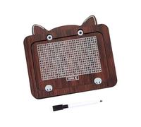 ZEPFJHE Wooden Money Saving Box,Cash Vaults Saving for Targets Savings Challenge, with Counter Dry Erases Pen Reusables Money Banks