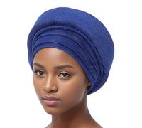 ZEPFJHE Worship Hat Breathable Muslims Adjustable Muslims Fashionable for Weddings and Parties Skin Friendly Headwear Royal Blue