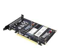 ZEPFJHE X16 To NVME PCIE4.0 X16 To 4xNVME For Card PCIE VROC For M.2X16 M2X16 SSDs Adapter