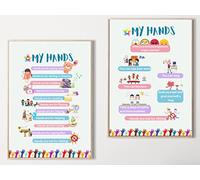 Zeph Good Behaviour Poster A4 Bundle - Educational Nursery SEN Children Kids Childminders, Educational Poster for preschool, homeschooling and primary school (2pcs)