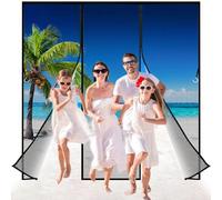 Zephra Double Door Magnetic Fly Screen, 200x180 cm Mesh Curtain with Powerful Magnets, Snap Shut Automatically, Double Opeing Magentic Screen Door for Sliding French Patio Door Black