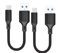 ZEPHY Fire TV USB Power Cable, Cord Adapter Plug Replacement for Amzon Fire Stick, Powers FireStick Directly from TV USB Port, Eliminates the Need for a Charger (2 Pack, 20cm)